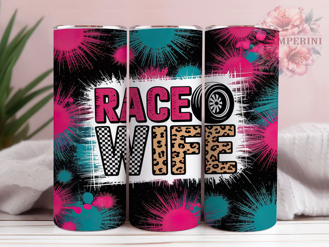 Motorsports Race Wife Tumbler, Racing Mom PNG, 20oz Sublimation Design, Motorsports Wife Cup, Checkered Flag Wrap, Pit Wife Tumbler, Racing Family Design Sublimation Li Zamperini 