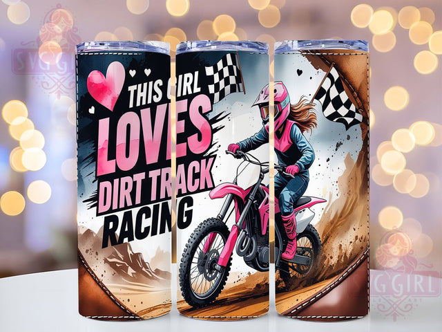 Motorsports Speedway Racing Girl Tumbler, Racing Girl Tumbler Wrap, 20oz Sublimation PNG, Motorsports Tumbler Design, Racecar Girl Wrap, This Girl Loves Racing, Speedway Tumbler PNG Sublimation SvggirlplusArt 