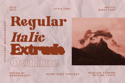 Mottelnight Font ahweproject 