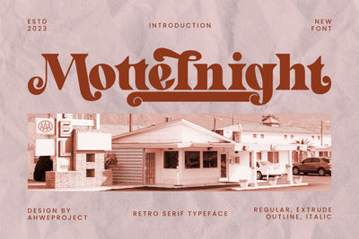 Mottelnight Font ahweproject 