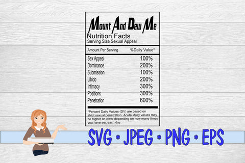 Mount And Dew Me Nutrition Facts SVG Family Creations 