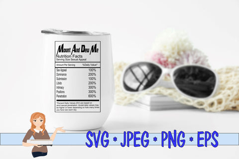 Mount And Dew Me Nutrition Facts SVG Family Creations 