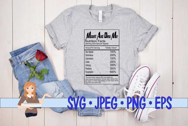 Mount And Dew Me Nutrition Facts SVG Family Creations 