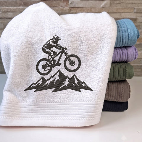 Mountain Biking Embroidery Design – MTB Cyclist Mountain Bike Adventure Sports Machine Embroidery File Embroidery/Applique DESIGNS PatternFeed8 