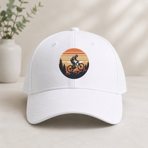 Mountain Biking Embroidery Design – Retro Sunset MTB Cyclist Adventure Mountain Bike Machine Embroidery File Embroidery/Applique DESIGNS PatternFeed8 