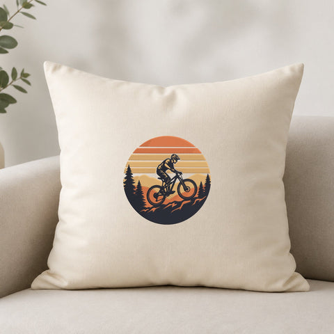 Mountain Biking Embroidery Design – Retro Sunset MTB Cyclist Adventure Mountain Bike Machine Embroidery File Embroidery/Applique DESIGNS PatternFeed8 
