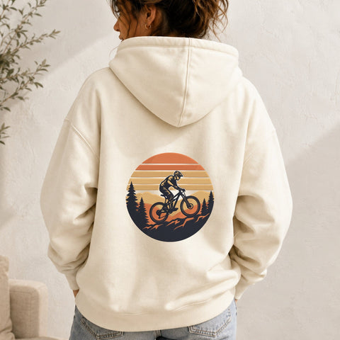 Mountain Biking Embroidery Design – Retro Sunset MTB Cyclist Adventure Mountain Bike Machine Embroidery File Embroidery/Applique DESIGNS PatternFeed8 