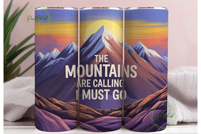 Mountain Majesty 20oz Tumbler Wrap Sublimation PixelChick 