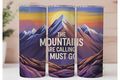 Mountain Majesty 20oz Tumbler Wrap Sublimation PixelChick 