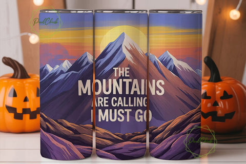 Mountain Majesty 20oz Tumbler Wrap Sublimation PixelChick 