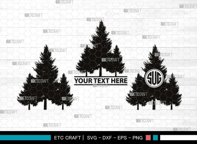 Mountain Monogram, Mountain Silhouette, Mountain SVG, Hiking Svg, Forest Svg, Trees Svg, Travel Outdoor Svg, SB00508 SVG ETC Craft 