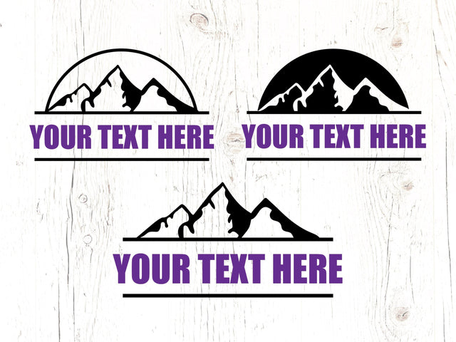 Mountain Monograms Screenprint SVG SVG Ikonart Design Shop 
