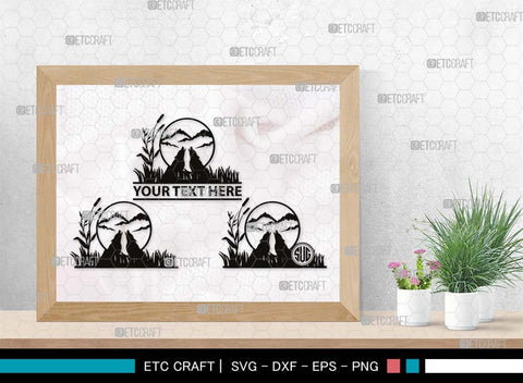 Mountain Scenery Monogram, Mountain Scenery Silhouette, Mountain Scenery SVG, Mountain Svg, Forest Svg, Trees Svg, Travel Outdoor Svg, SB00507 SVG ETC Craft 