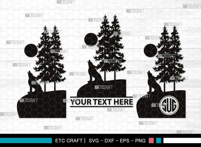 Mountain Scenery Monogram, Mountain Scenery Silhouette, Mountain Scenery SVG, Mountain Svg, Forest Svg, Trees Svg, Travel Outdoor Svg, SB00507 SVG ETC Craft 