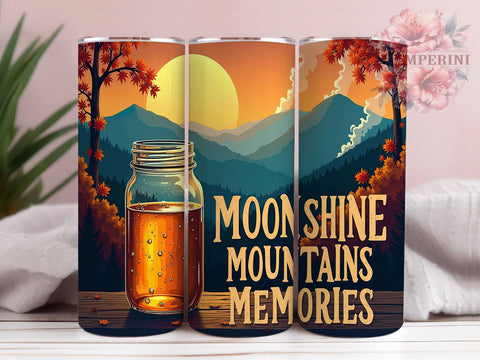 Mountain Tumbler, Moonshine Design, Nature Drinkware, Sublimation PNG, 20oz Tumbler, Rustic Decor, Adventure Gift, Outdoor Lover Gift Sublimation Li Zamperini 