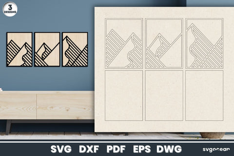 Mountains Panel Wall Decor SVG SvgOcean 