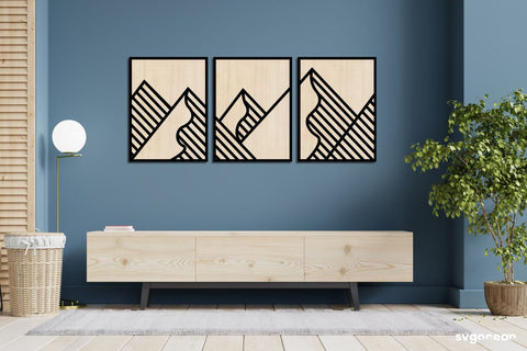 Mountains Panel Wall Decor SVG SvgOcean 