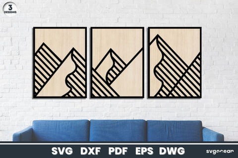 Mountains Panel Wall Decor SVG SvgOcean 
