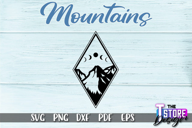 Mountains SVG Design | Mountain SVG | Camping SVG Design SVG The T Store Design 