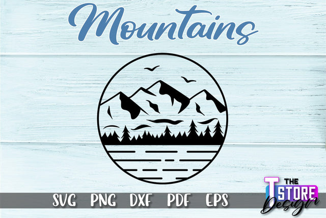 Mountains SVG Design | Mountain SVG | Camping SVG Design SVG The T Store Design 