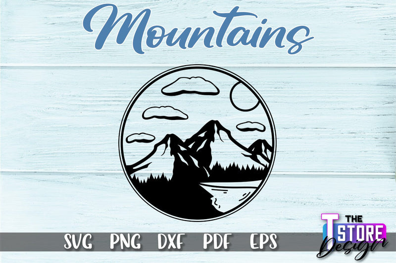 Mountains SVG Design | Mountain SVG | Camping SVG Design SVG The T Store Design 