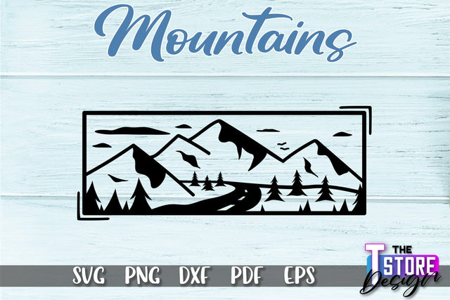 Mountains SVG Design | Mountain SVG | Camping SVG Design SVG The T Store Design 