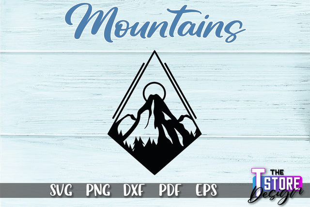 Mountains SVG Design | Mountain SVG | Camping SVG Design SVG The T Store Design 