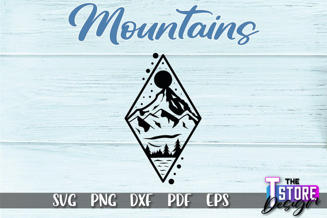 Mountains SVG Design | Mountain SVG | Camping SVG Design SVG The T Store Design 