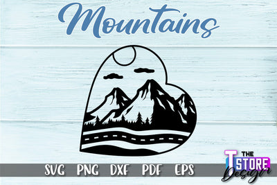 Mountains SVG Design | Mountain SVG | Camping SVG Design SVG The T Store Design 