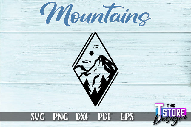 Mountains SVG Design | Mountain SVG | Camping SVG Design SVG The T Store Design 