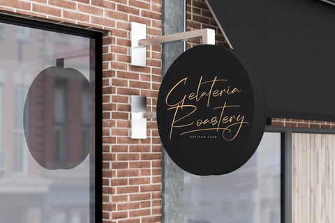 Mounttain Hillstoras - Modern Script Font Font Letterena Studios 