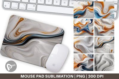 Mouse Pad 3D Fluid Abstract Sublimation artnoy 