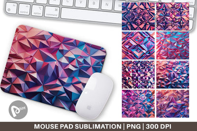 Mouse Pad 3D Geometric Shape Sublimation artnoy 