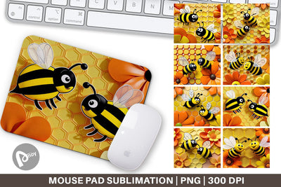 Mouse Pad 3D Honeycomb Sublimation artnoy 