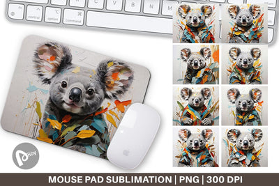 Mouse Pad 3D Koala Painting Sublimation artnoy 