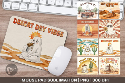 Mouse Pad 70s Miserable Desert Ghost Sublimation artnoy 