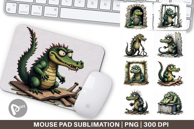 Mouse Pad Alcatraz Gator Sublimation artnoy 