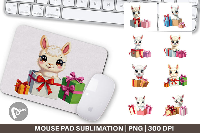 Mouse Pad Alpaca Gift Sublimation artnoy 