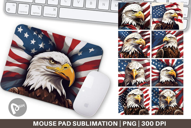 Mouse Pad American Eagle Sublimation artnoy 