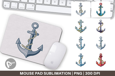 Mouse Pad Anchor Rope Sublimation artnoy 