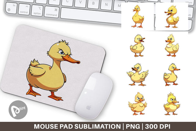 Mouse Pad Angry Duck Sublimation artnoy 