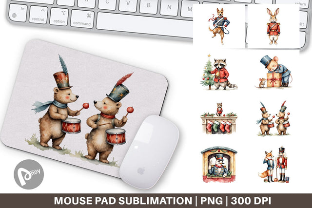 Mouse Pad Animal Toy Soldiers Sublimation artnoy 