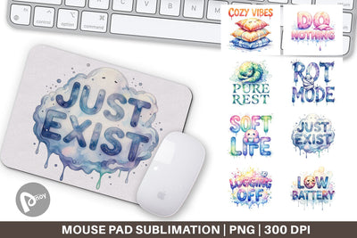 Mouse Pad Anti Hustle Rest Sublimation artnoy 