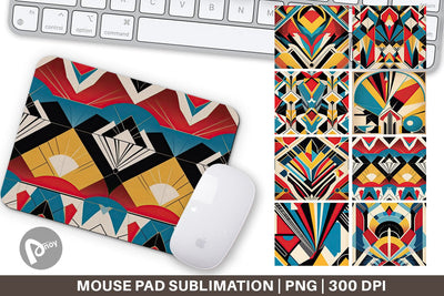 Mouse Pad Art Deco Pattern Sublimation artnoy 