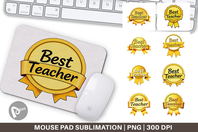 Mouse Pad Award Ribbon Sublimation artnoy 