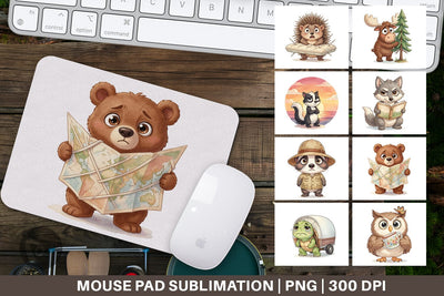 Mouse Pad Awkward Wilderness Watercolor SVG artnoy 
