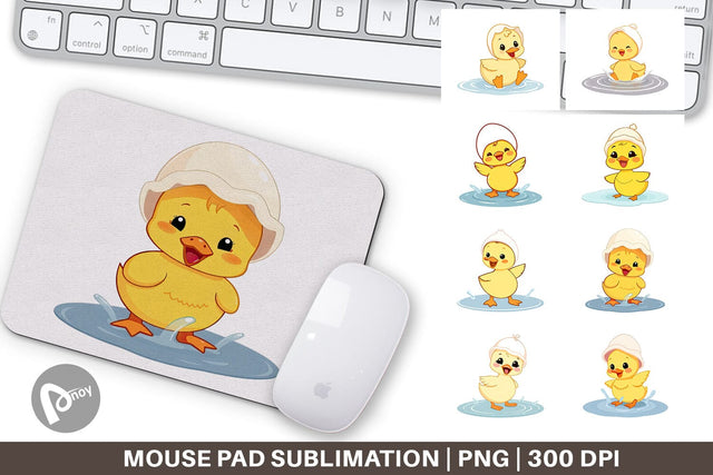 Mouse Pad Baby Duck Sublimation artnoy 