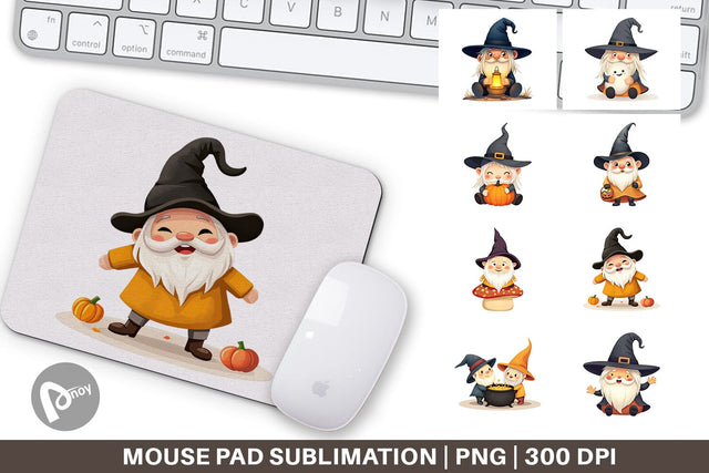 Mouse Pad Baby Gnome Halloween Sublimation artnoy 