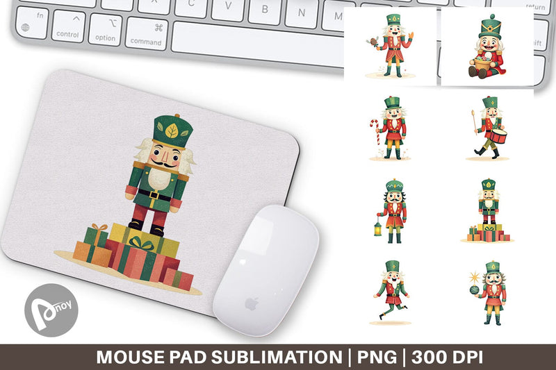Mouse Pad Baby Nutcracker Fun Sublimation artnoy 