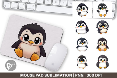 Mouse Pad Baby Penguin Sublimation artnoy 